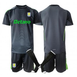 Aston Villa Keeper Thuis tenue Kids 2025-26 Korte Mouw (+ Korte broeken)
